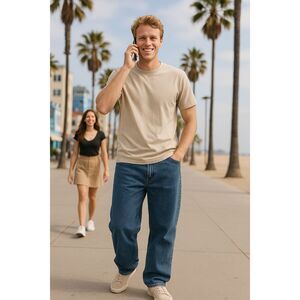 Vibes Jeans Men's 40 x 34 (32) Blue Denim Baggy Skater Urban Y2K Vintage Pants